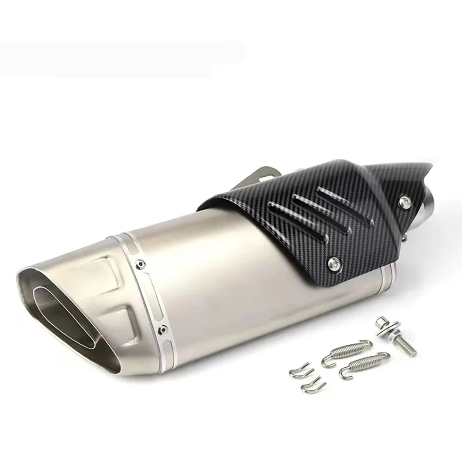 TGFQOLB Motorrad Auspuff Kompatibel Mit R6 Für R3 Motorrad-Auspuffschalldämpfer Universal 51mm Motorrad-Schalldämpfer-Auspuffrohr(Type A) von TGFQOLB