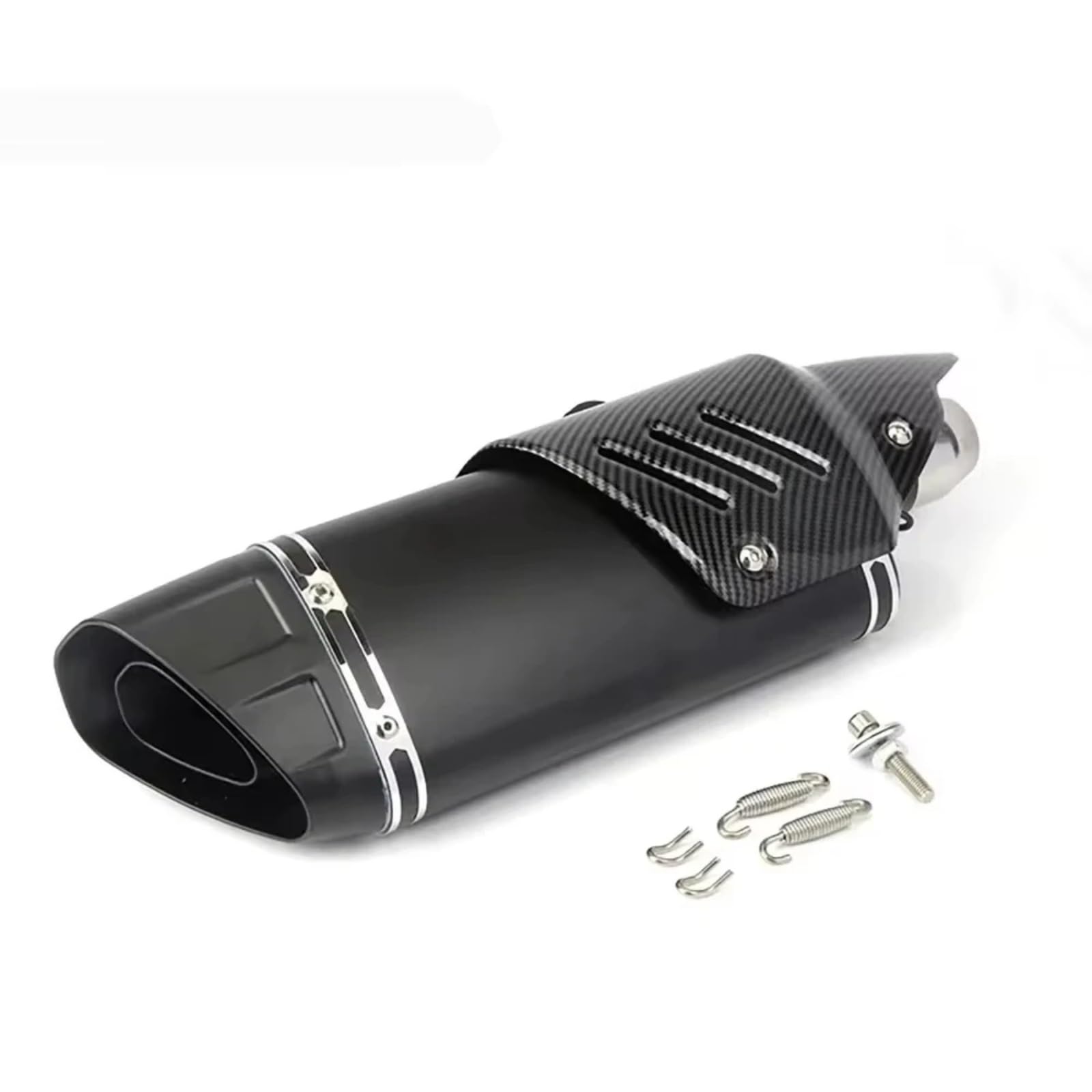 TGFQOLB Motorrad Auspuff Kompatibel Mit R6 Für R3 Motorrad-Auspuffschalldämpfer Universal 51mm Motorrad-Schalldämpfer-Auspuffrohr(Type C) von TGFQOLB