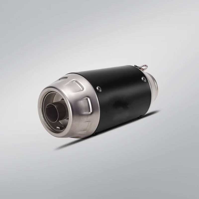 TGFQOLB Motorrad Auspuff Kompatibel Mit Suzuki Für GSXR150 Motorradzubehör 51MM Motorradauspuff Schalldämpfer Universal Modifiziertes Roller-Endrohr(Type A) von TGFQOLB