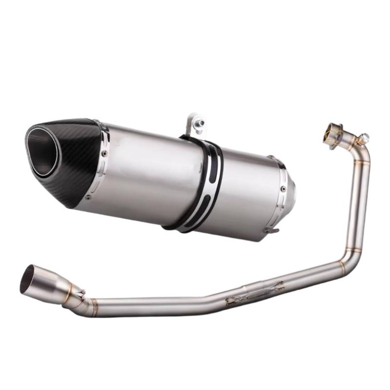 TGFQOLB Motorrad Auspuff Kompatibel Mit Suzuki Für GSXS125 Für GSXR125 Motorradzubehör Front Link Pipe Schalldämpfer Motorrad Auspuffrohr(D) von TGFQOLB