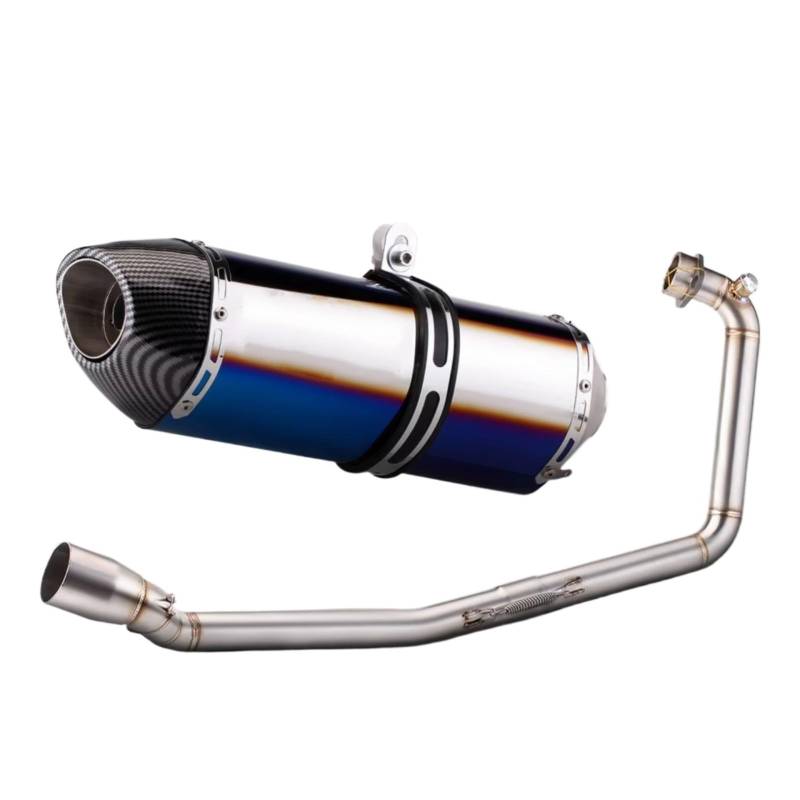 TGFQOLB Motorrad Auspuff Kompatibel Mit Suzuki Für GSXS125 Für GSXR125 Motorradzubehör Front Link Pipe Schalldämpfer Motorrad Auspuffrohr(G) von TGFQOLB