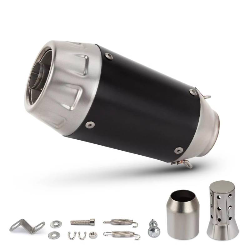 TGFQOLB Motorrad Auspuff Kompatibel Mit Vespa Für Sprint-Motorradauspuff Edelstahl-Schalldämpfer Universal 51mm Motorrad-Auspuffrohr(Type B) von TGFQOLB