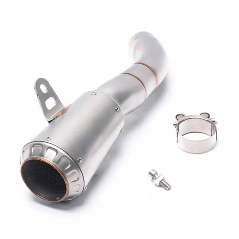 TGFQOLB Motorrad Auspuff Kompatibel Mit YZF Für R3 Für R15 Für MT03 2015 2016 2017 Motorrad-Slip-On-Auspuff Modifiziertes Schalldämpfer-Auspuffrohr(Type A) von TGFQOLB