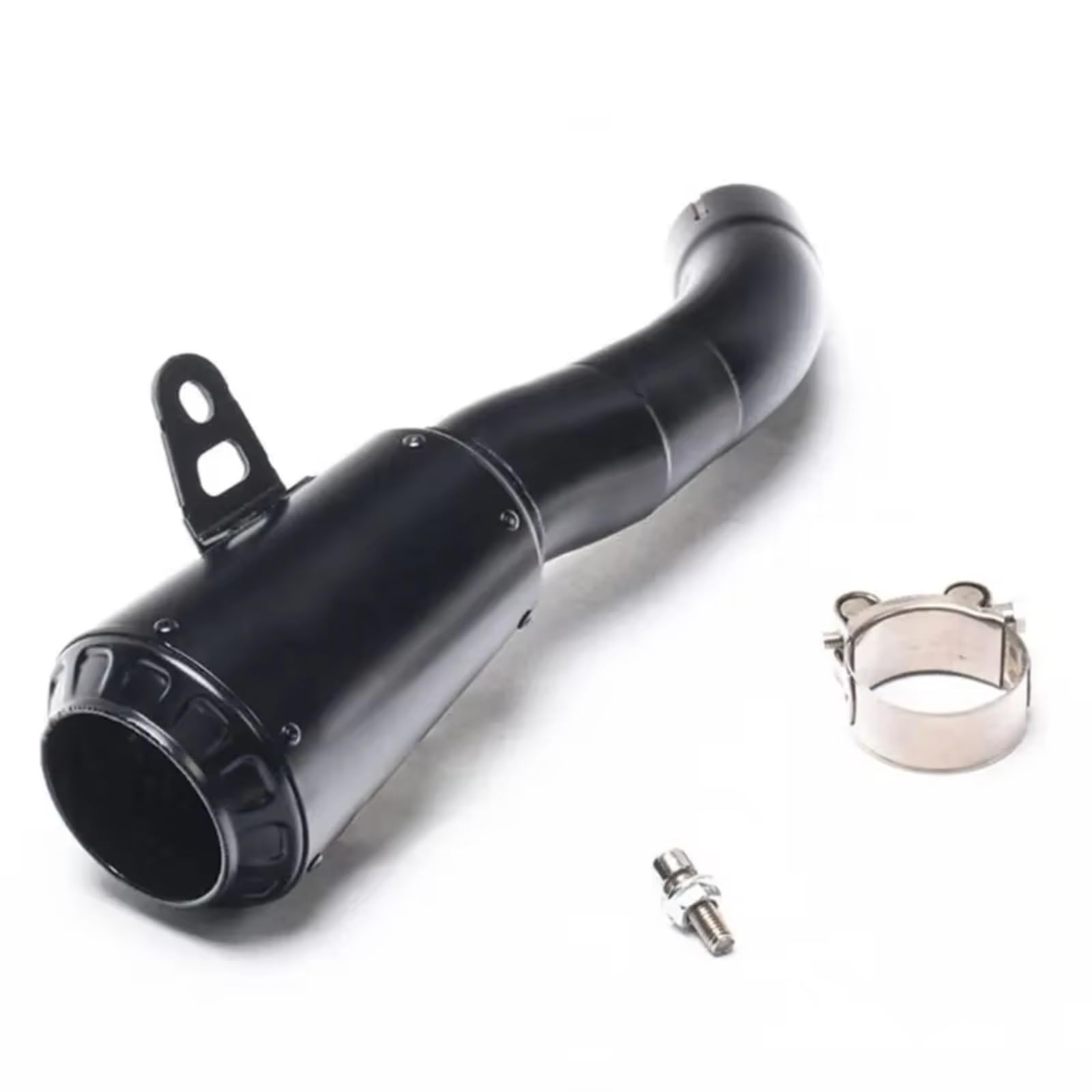 TGFQOLB Motorrad Auspuff Kompatibel Mit YZF Für R3 Für R15 Für MT03 2015 2016 2017 Motorrad-Slip-On-Auspuff Modifiziertes Schalldämpfer-Auspuffrohr(Type B) von TGFQOLB