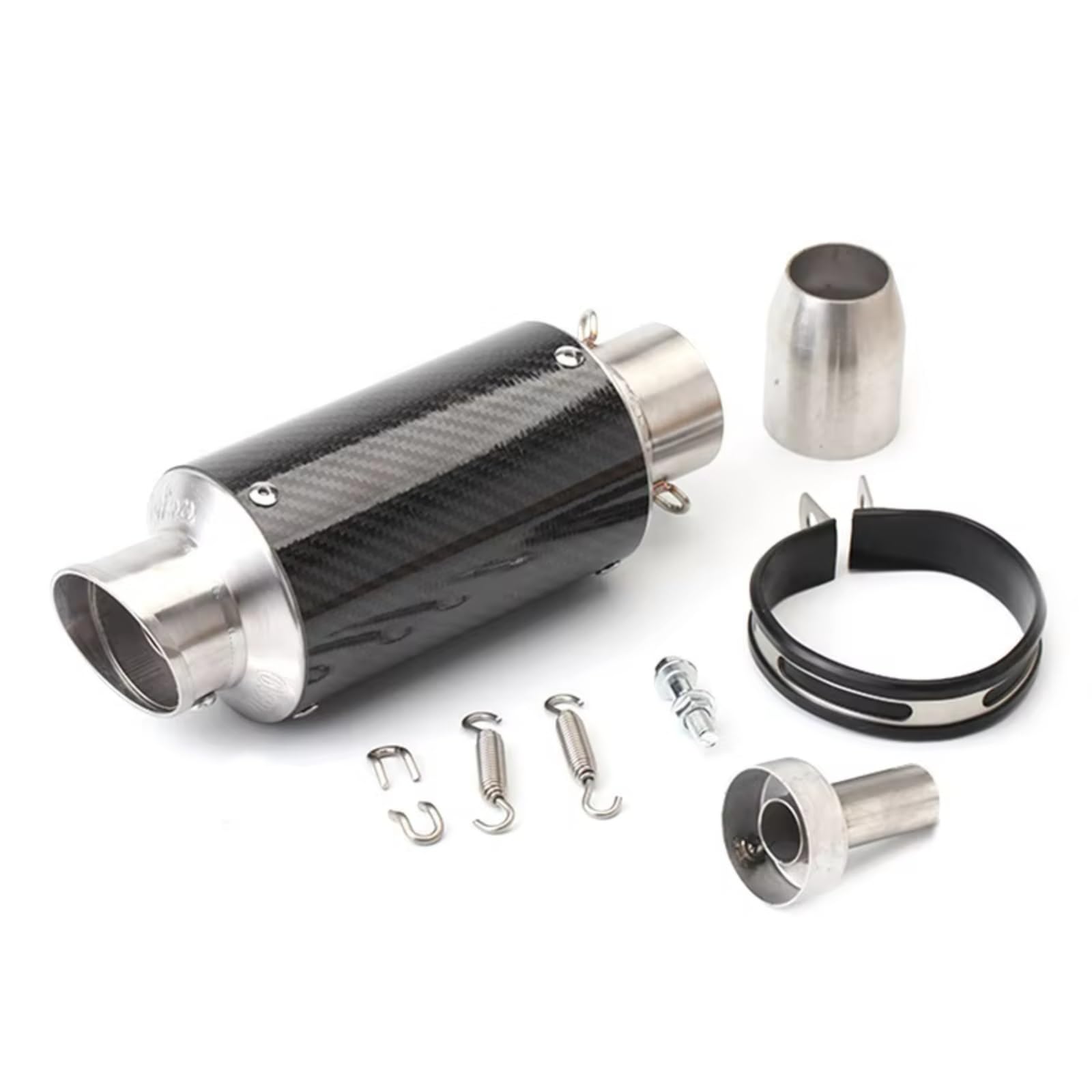 TGFQOLB Motorrad Auspuff Kompatibel Mit YZF600 Motorrad-Schalldämpfer, Auspuffrohr, Schalldämpfer, Motorradzubehör, Universelles Modifiziertes Auspuffrohr(Type C) von TGFQOLB