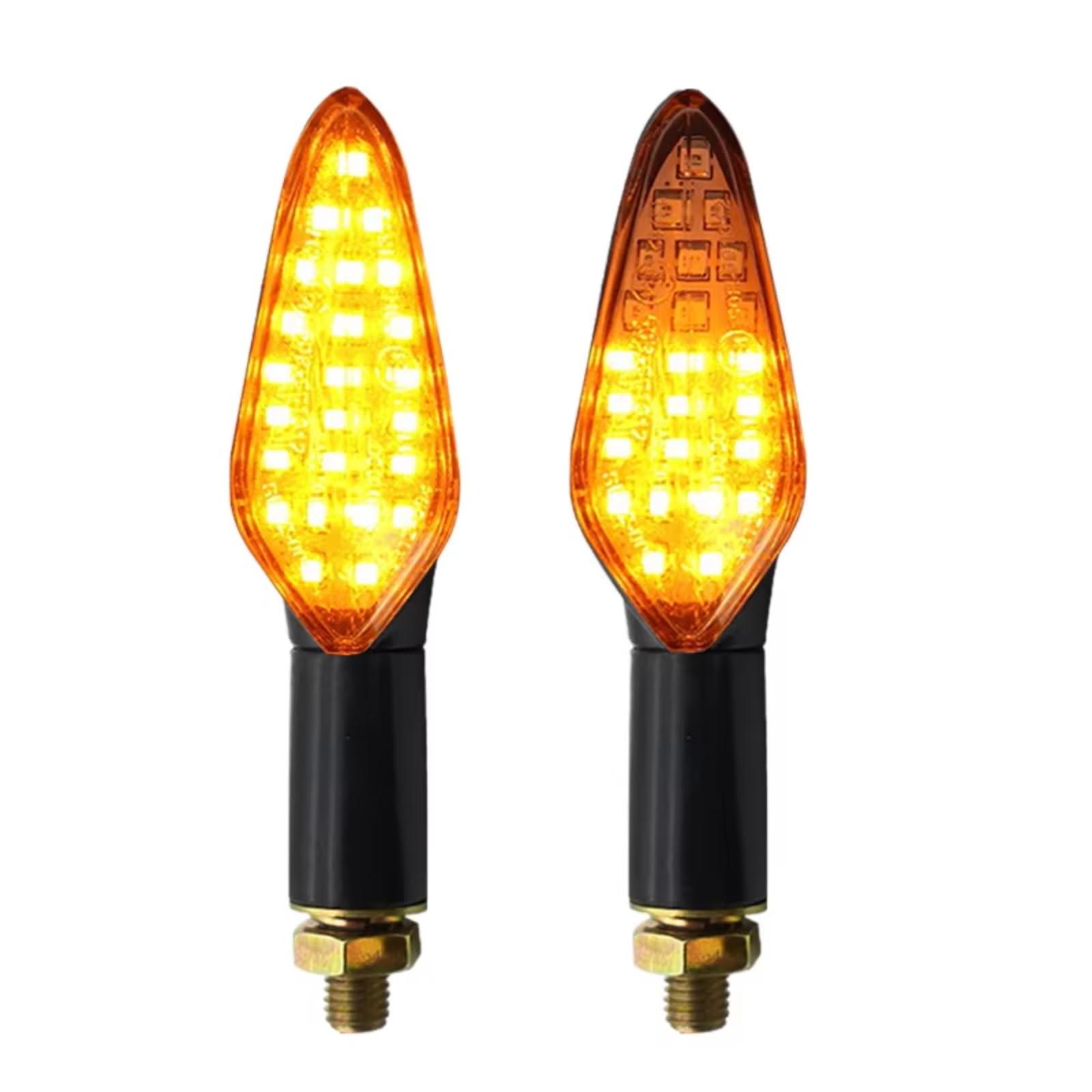 TGFQOLB Motorrad Blinker Motorrad Blinker Blinker Motorrad Licht Eingebautes Relais Blinker Universal Motorrad Blinker Licht Blinker Anzeige(2PCS) von TGFQOLB