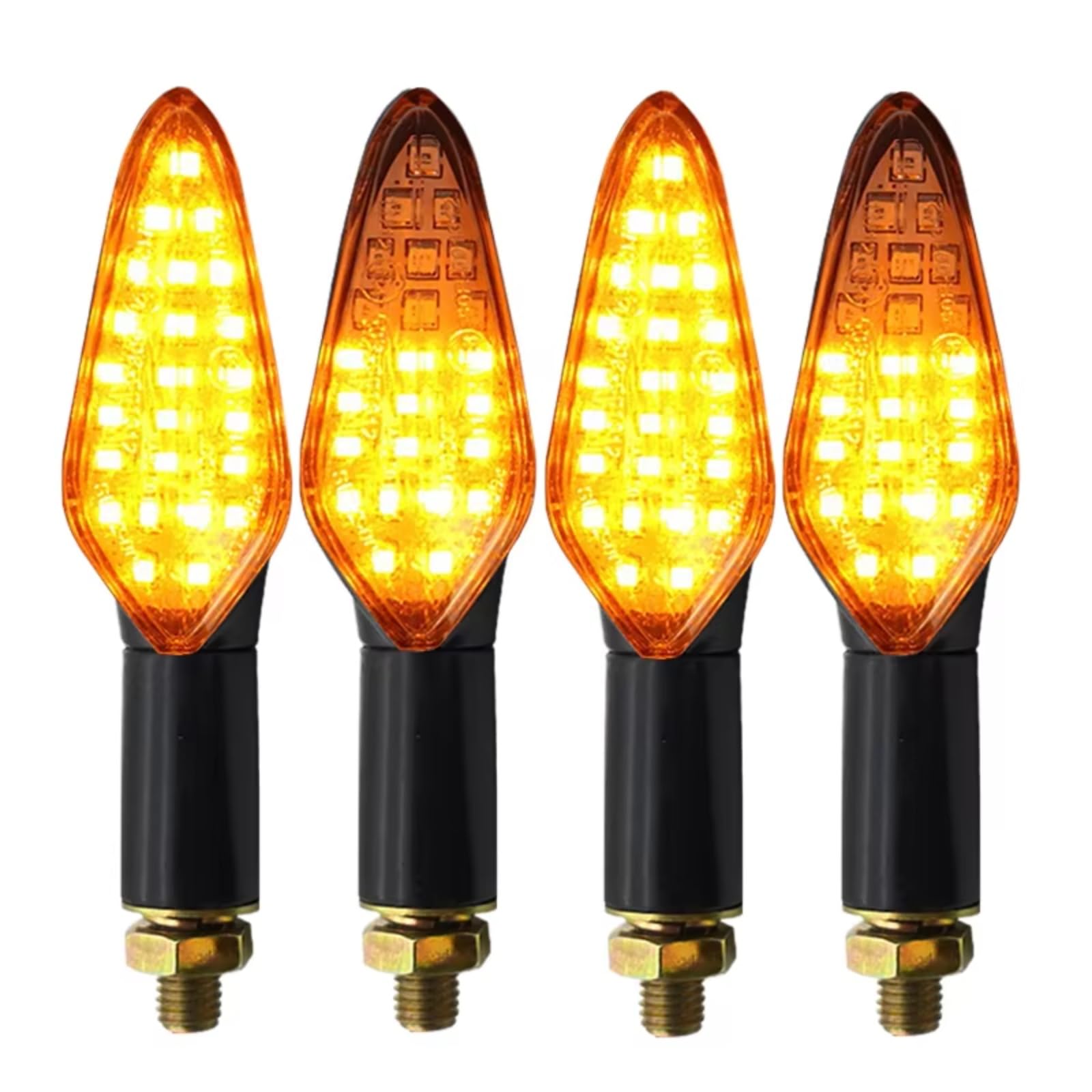 TGFQOLB Motorrad Blinker Motorrad Blinker Blinker Motorrad Licht Eingebautes Relais Blinker Universal Motorrad Blinker Licht Blinker Anzeige(4PCS) von TGFQOLB