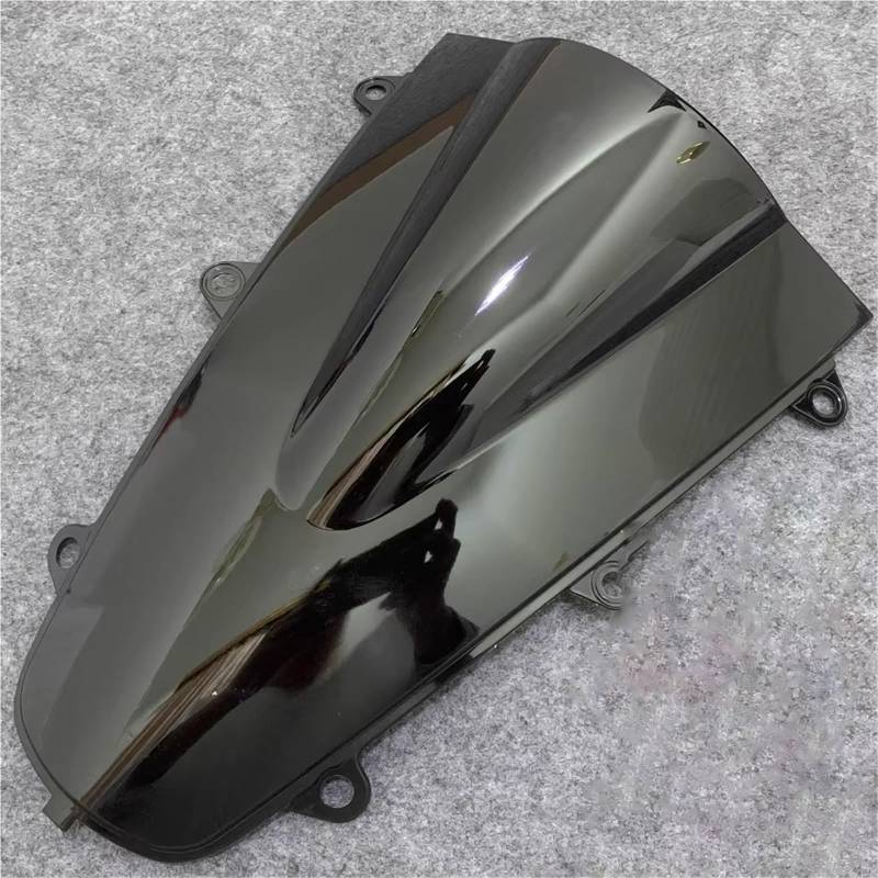 TGFQOLB Windschutzscheibe Für CBR1000RR 2017 2018 2019 2020 2021 Windschutzscheibe Double Bubble Windschutz Bildschirm Windabweiser Front Verkleidung(Black) von TGFQOLB