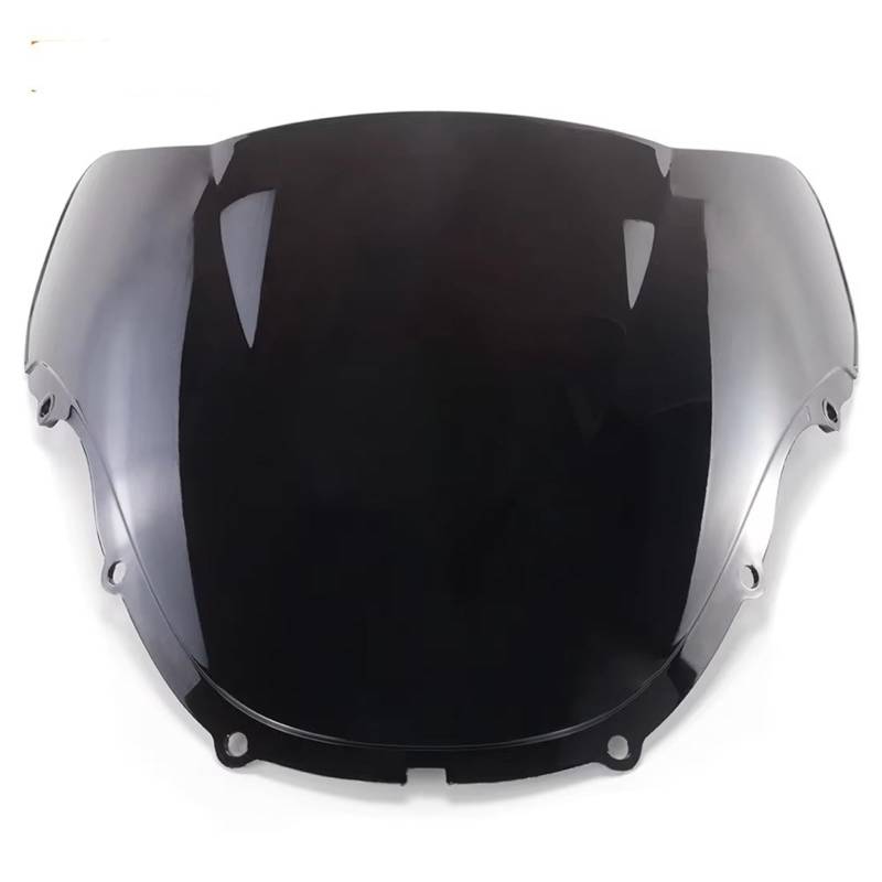 TGFQOLB Windschutzscheibe Für CBR600 Für F4i 1999 2000 Windschutzscheibe Windschutz Double Bubble Motorrad Deflektor Spoiler Front Verkleidung Zubehör Schallwand(Black) von TGFQOLB