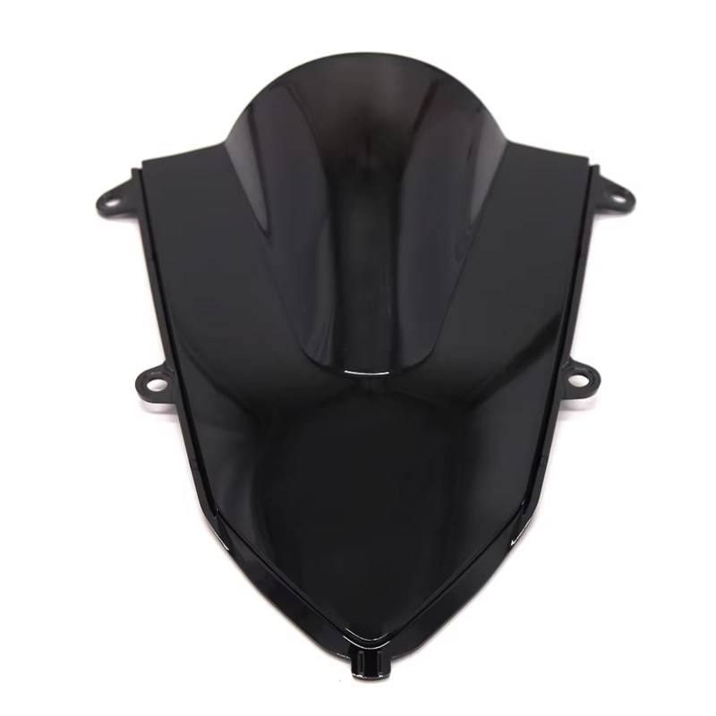 TGFQOLB Windschutzscheibe Für CBR650R 2019 2020 2021 2022 2023 2024 Windschutz Windschutz Windabweiser Windschutzscheibe Motorrad Double Bubble(Black) von TGFQOLB