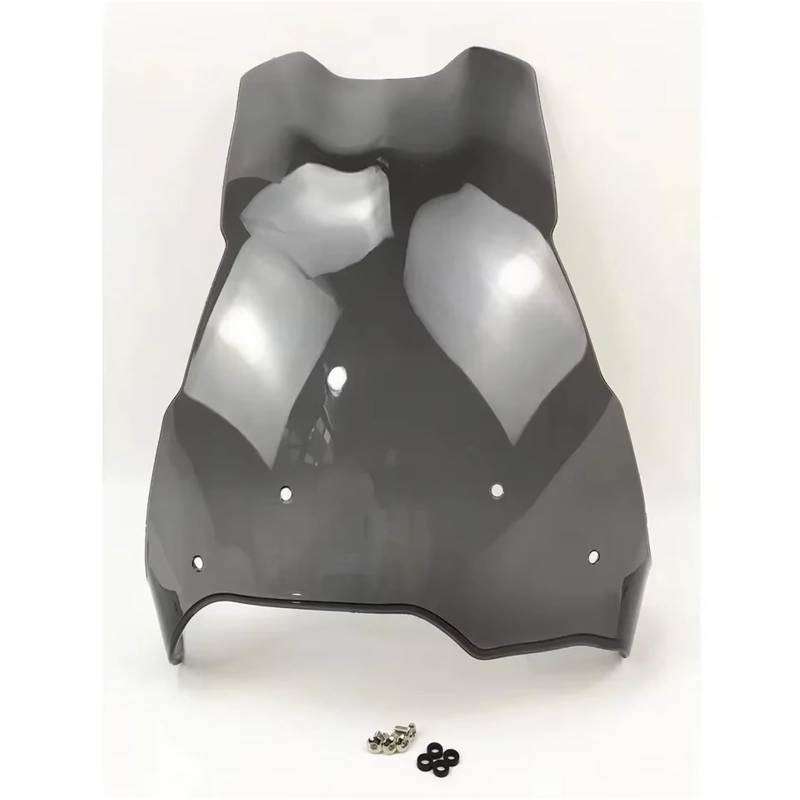 TGFQOLB Windschutzscheibe Für F800GS Für F700GS Für F650GS 2008 2009 2010 2011 2012 2013 2014 2015 2016 2017 Double Bubble Screen Motorrad Windschutzscheibe Windschutzscheibenabweiser(Gray) von TGFQOLB