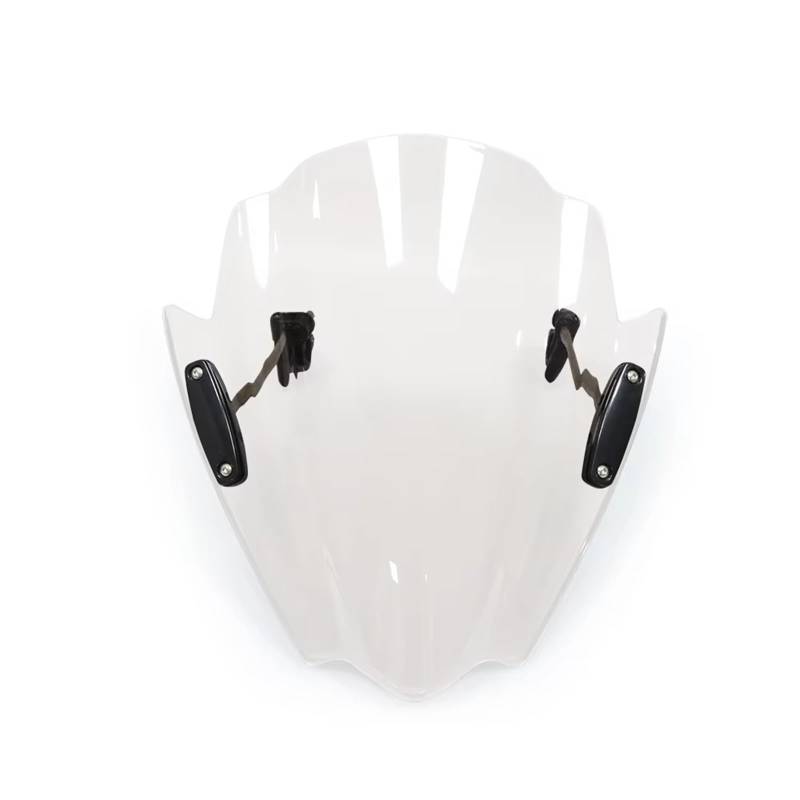 TGFQOLB Windschutzscheibe Für Grom Für MSX 125 2013-2019 Für CB1000R 2008-2019 Motorrad Windschutzscheibe Windschutz Motorrad Windschutzscheibe Spoiler Teile(Transparent) von TGFQOLB