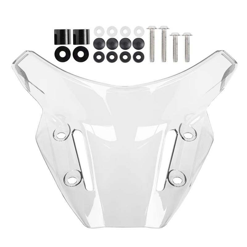 TGFQOLB Windschutzscheibe Für MT09 2021 2022 2023 Motorrad Frontscheibe Wind Zubehör Windschutzscheibe Windschutz Air Deflektor Teile Schallwand Spoiler(Clear) von TGFQOLB