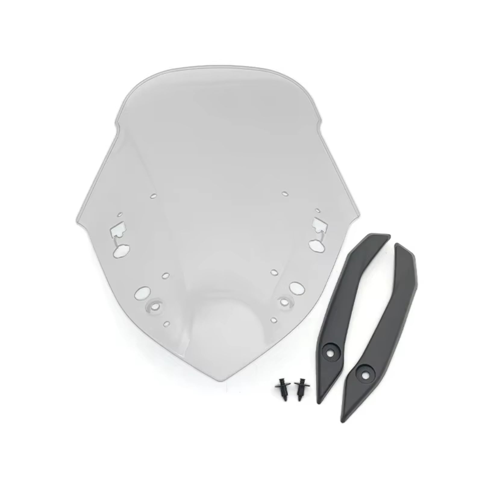 TGFQOLB Windschutzscheibe Für NMAX 125 155 2021 2022 2023 2024 Motorrad Windschutz Windschutz Windabweiser Bildschirm Luftstrom Viser Deflektoren Fliegengitter(Light Smoke) von TGFQOLB