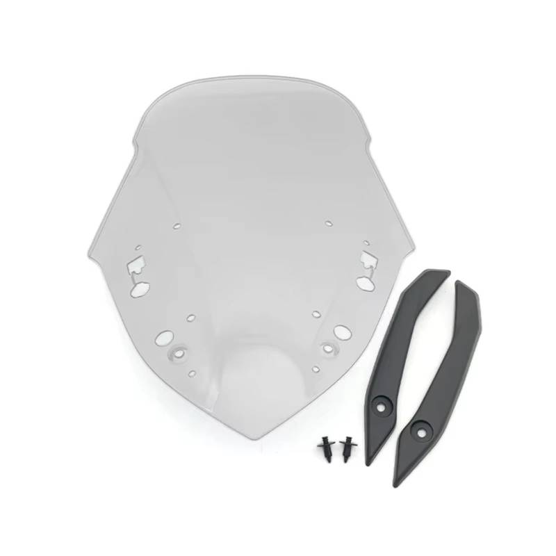 TGFQOLB Windschutzscheibe Für NMAX 125 155 2021 2022 2023 2024 Motorrad Windschutz Windschutz Windabweiser Bildschirm Luftstrom Viser Deflektoren Fliegengitter(Light Smoke) von TGFQOLB