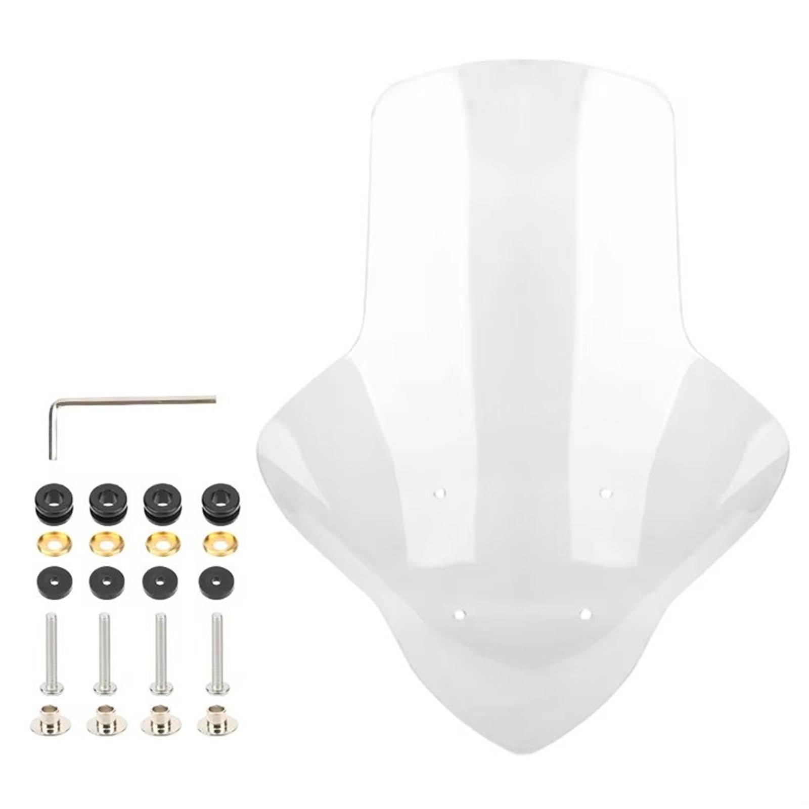 TGFQOLB Windschutzscheibe Für NMAX 155 2020 2021 2022 2023 2024 Winddicht Front Windabweiser Motorrad Windschutzscheibe Windschutz Zubehör Teile Schallwand Spoiler(Clear) von TGFQOLB