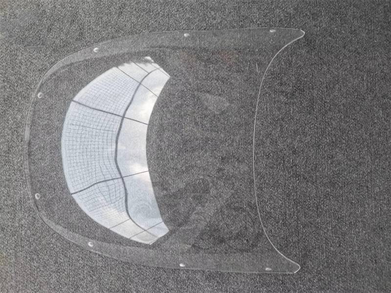 TGFQOLB Windschutzscheibe Für Ninja Für ZX6R Für RS50 1995 1996 1997 Motorrad Windschutzscheibe Windschutz Luftstrom Viser Deflektoren Bildschirm Gugel Teile Fliegengitter(Clear) von TGFQOLB