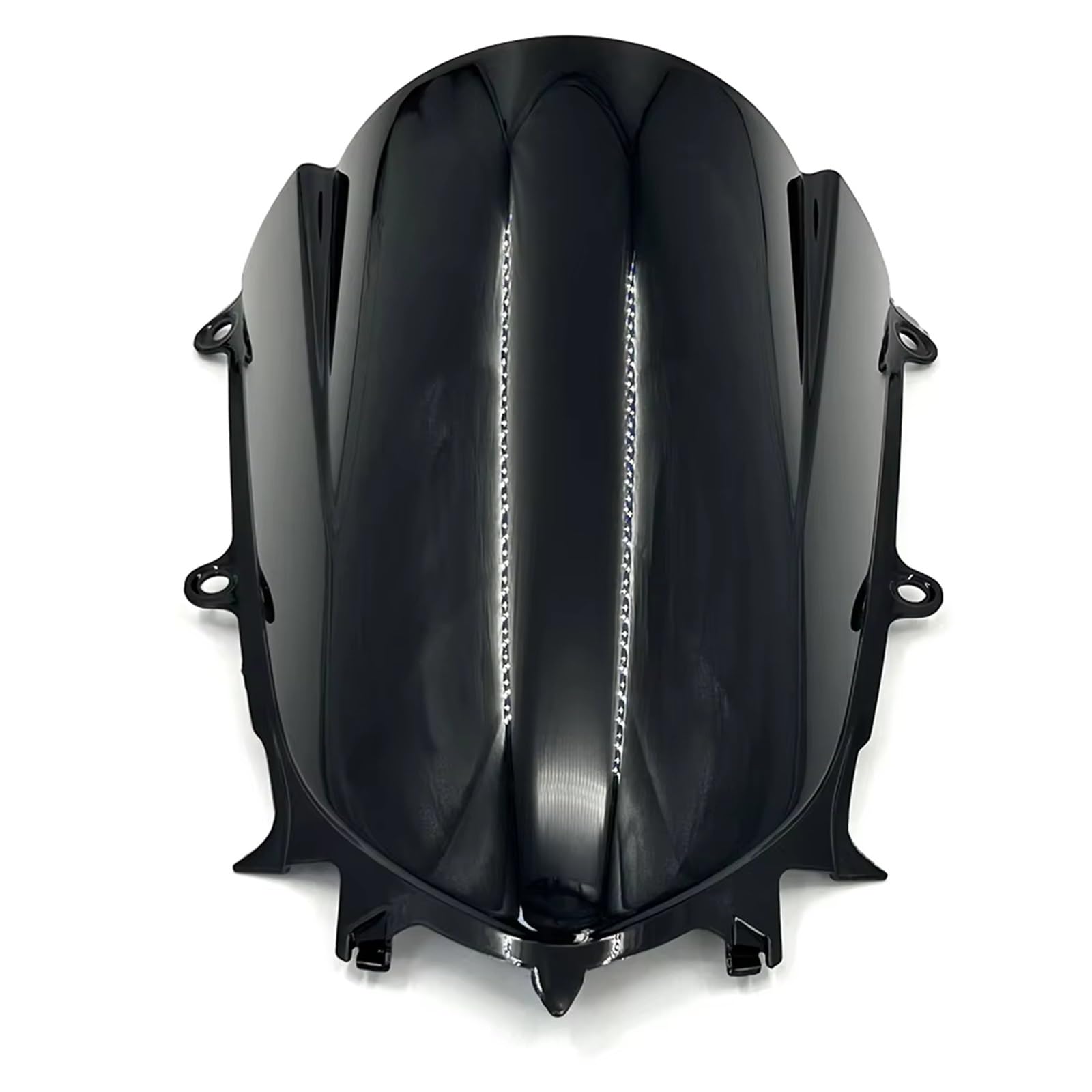TGFQOLB Windschutzscheibe Für YZFR7 2022 2023 2024 Windschutzscheibe Windschutzwinddeschreiber -Spoiler Motorrad Doppelblasenspoiler Windschirm Vorderseite Abkehre(Black) von TGFQOLB