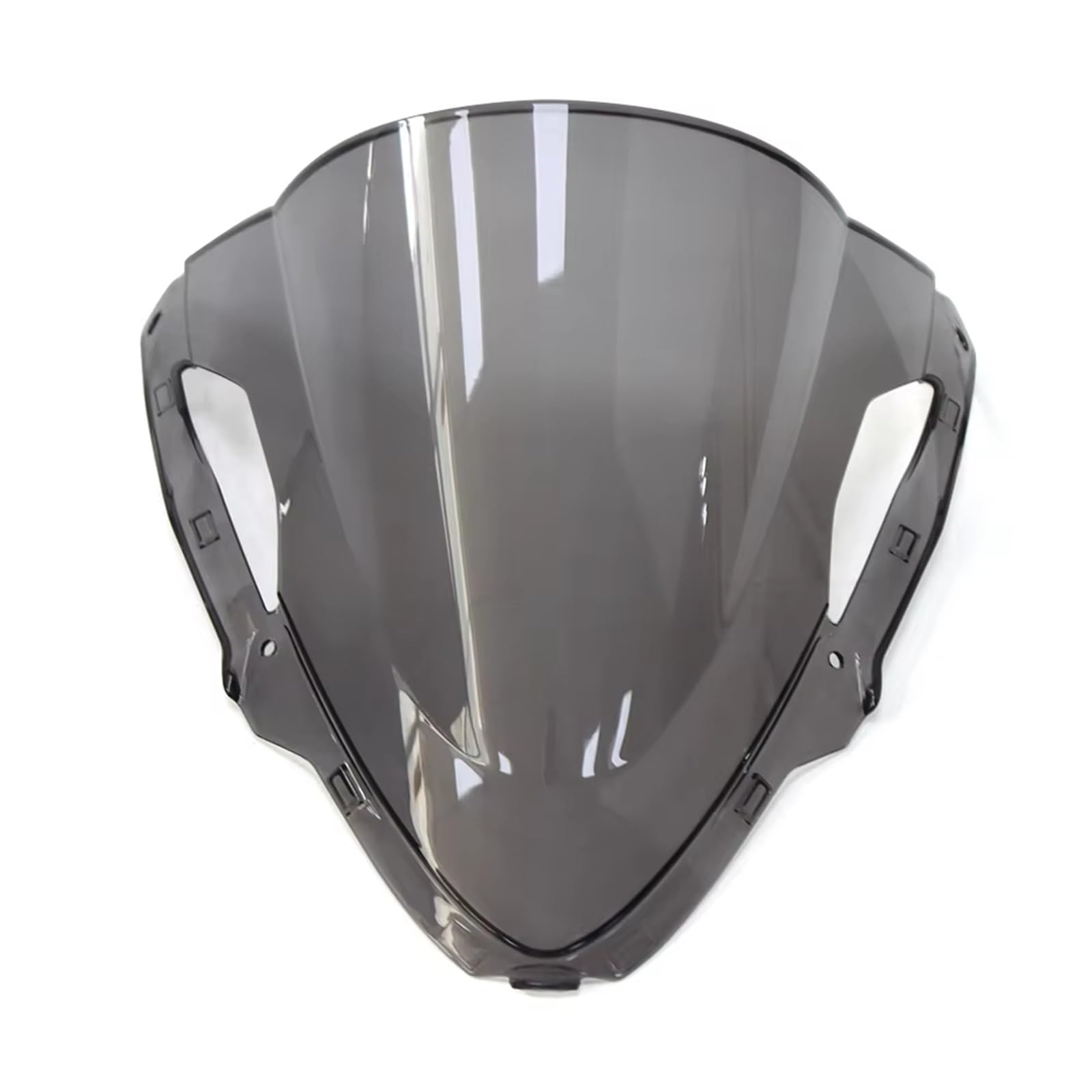 TGFQOLB Windschutzscheibe Für ZX6R 2024 Motorrad Windschutzscheibe Windschutzscheibe Double Bubble Motorrad Windschutzscheibe Windschutz Deflektor Windschutzscheibenschutz(Light Smoke) von TGFQOLB