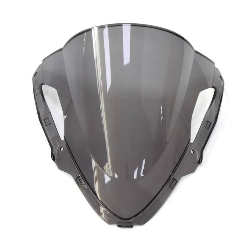 TGFQOLB Windschutzscheibe Für ZX6R 2024 Motorrad Windschutzscheibe Windschutzscheibe Double Bubble Motorrad Windschutzscheibe Windschutz Deflektor Windschutzscheibenschutz(Light Smoke) von TGFQOLB