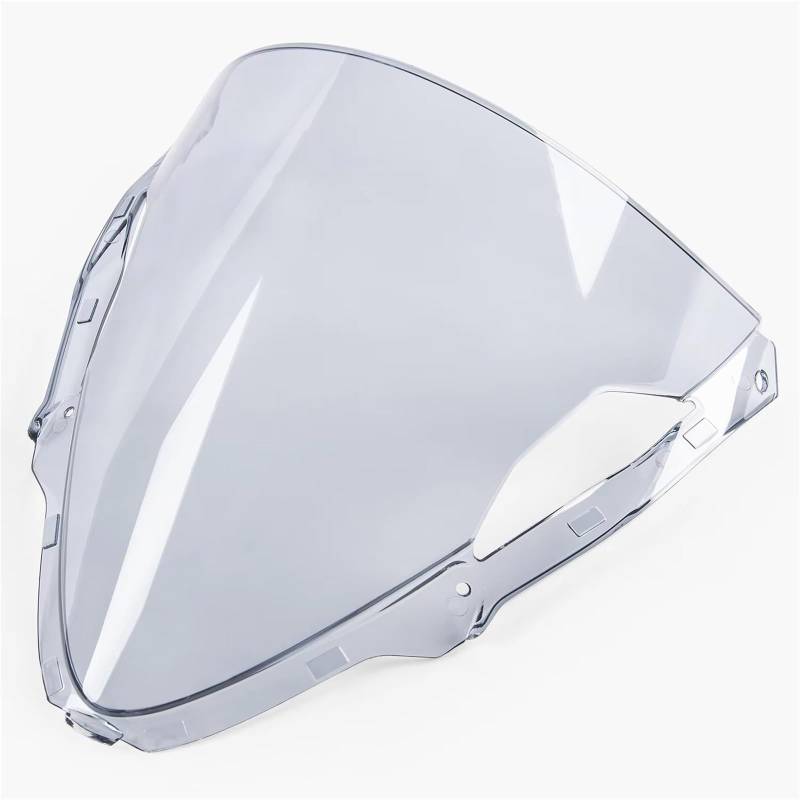 TGFQOLB Windschutzscheibe Für ZX6R 2024 Windschutz Windschutz Fliegengitter Motorrad Windabweiser Moto Zubehör Front Verkleidung Bildschirm Gugel Zubehör(Light Smoke) von TGFQOLB