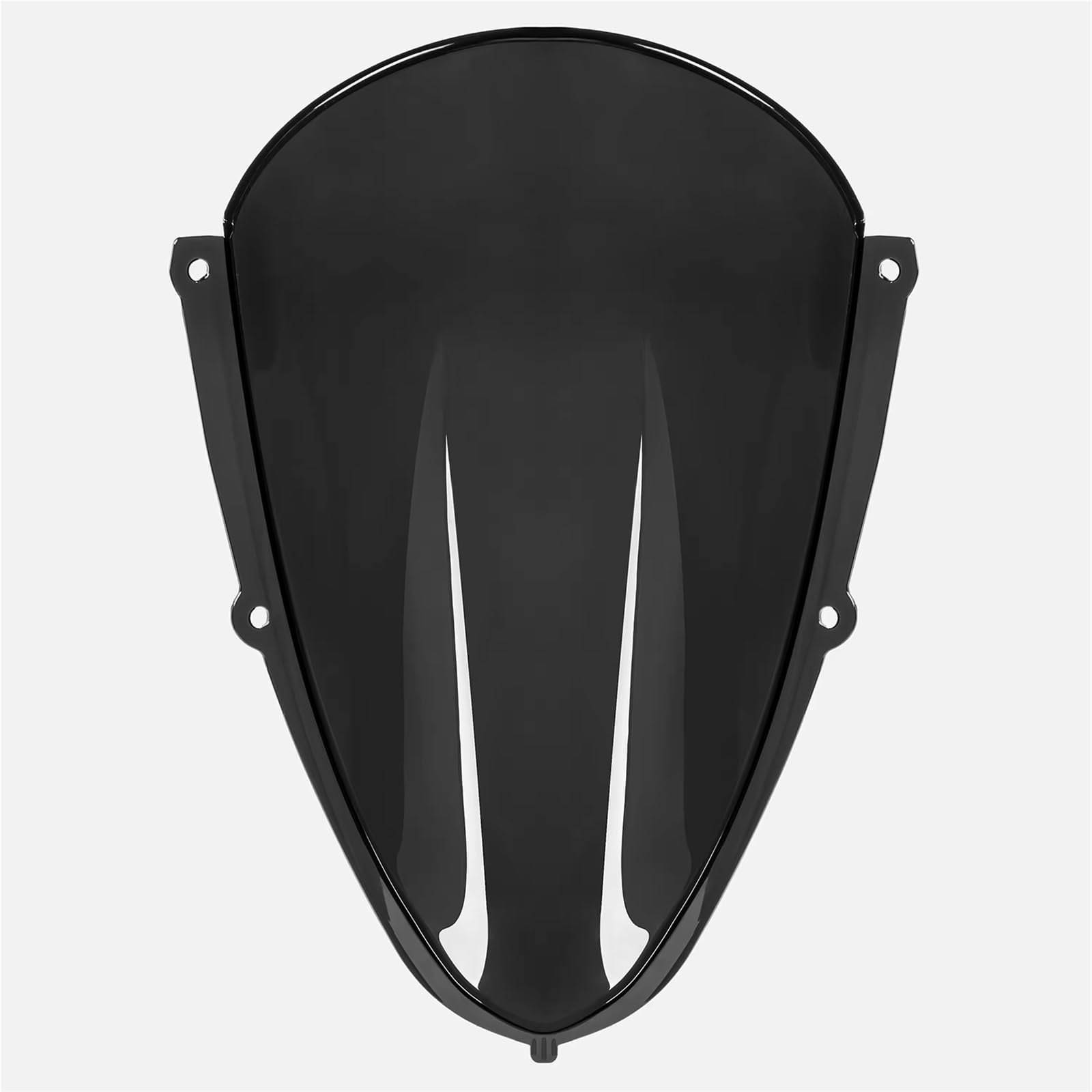 TGFQOLB Windschutzscheibe Kompatibel Mit Aprilia Für RSV4 2021 2022 2023 2024 Motorrad Double Bubble Frontscheibe Windschutzscheibe Windabweiser Zubehör(Black) von TGFQOLB