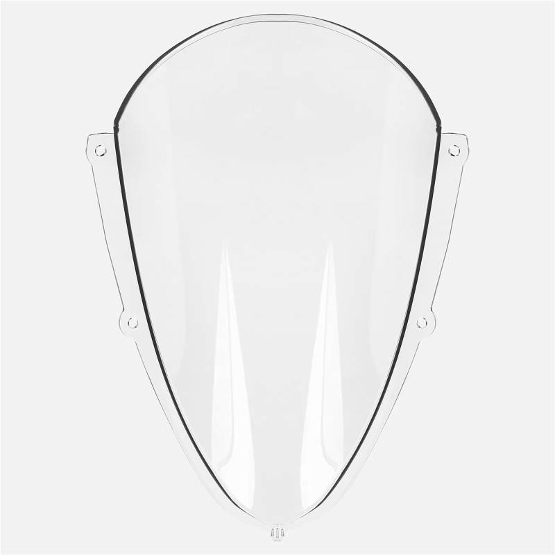 TGFQOLB Windschutzscheibe Kompatibel Mit Aprilia Für RSV4 2021 2022 2023 2024 Motorrad Double Bubble Frontscheibe Windschutzscheibe Windabweiser Zubehör(Clear) von TGFQOLB