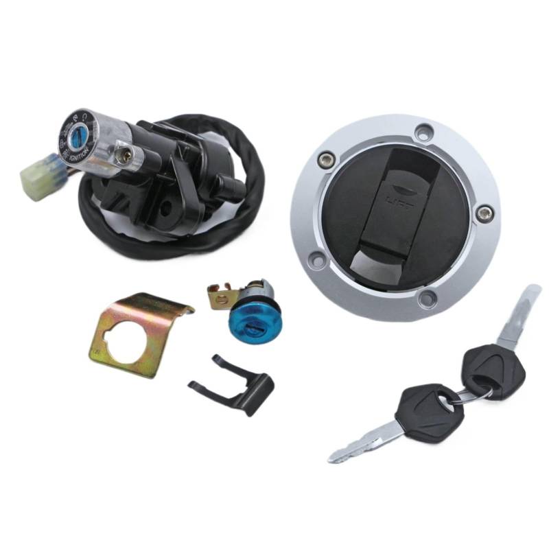 TGFQOLB Zündschloss Schlosssatz Kompatibel Mit Suzuki Für GSXR600 2004–2015 Für GSXR750 2004–2015 Motorrad-Zündung Für Tankdeckel-Abdeckung Für Sitzschloss-Set(Complete Set) von TGFQOLB