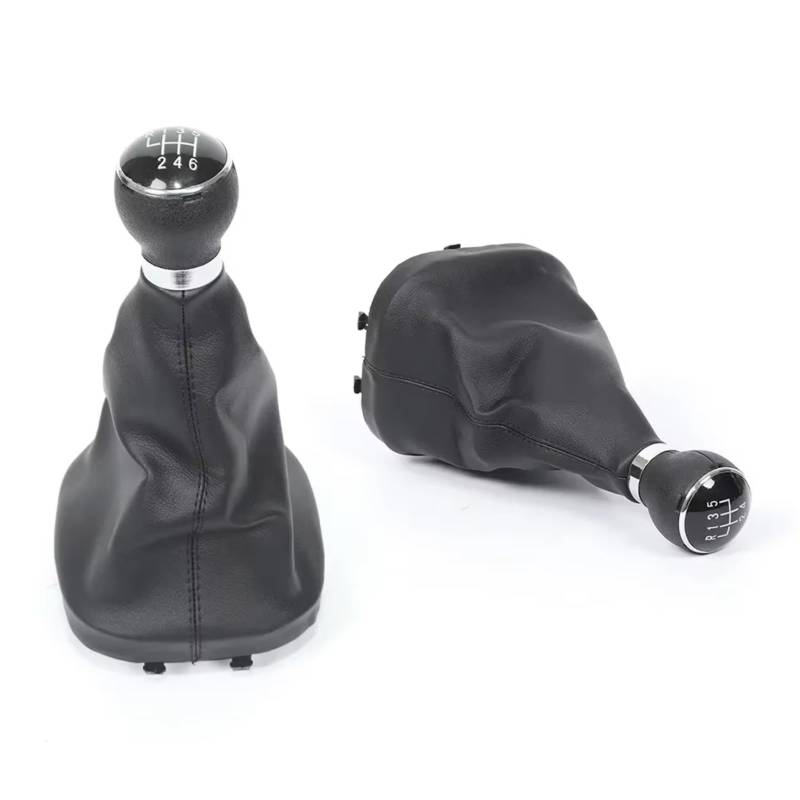 Auto-Schaltknäufe Kompatibel mit Caddy II 2 2004-2009, für TOURAN 2003-2010, Gamaschen-Kofferraumabdeckung, Schaltknauf, Mini-Auto-Schaltknauf, Schlüsselanhänger(6 Speed) von TGUQANM