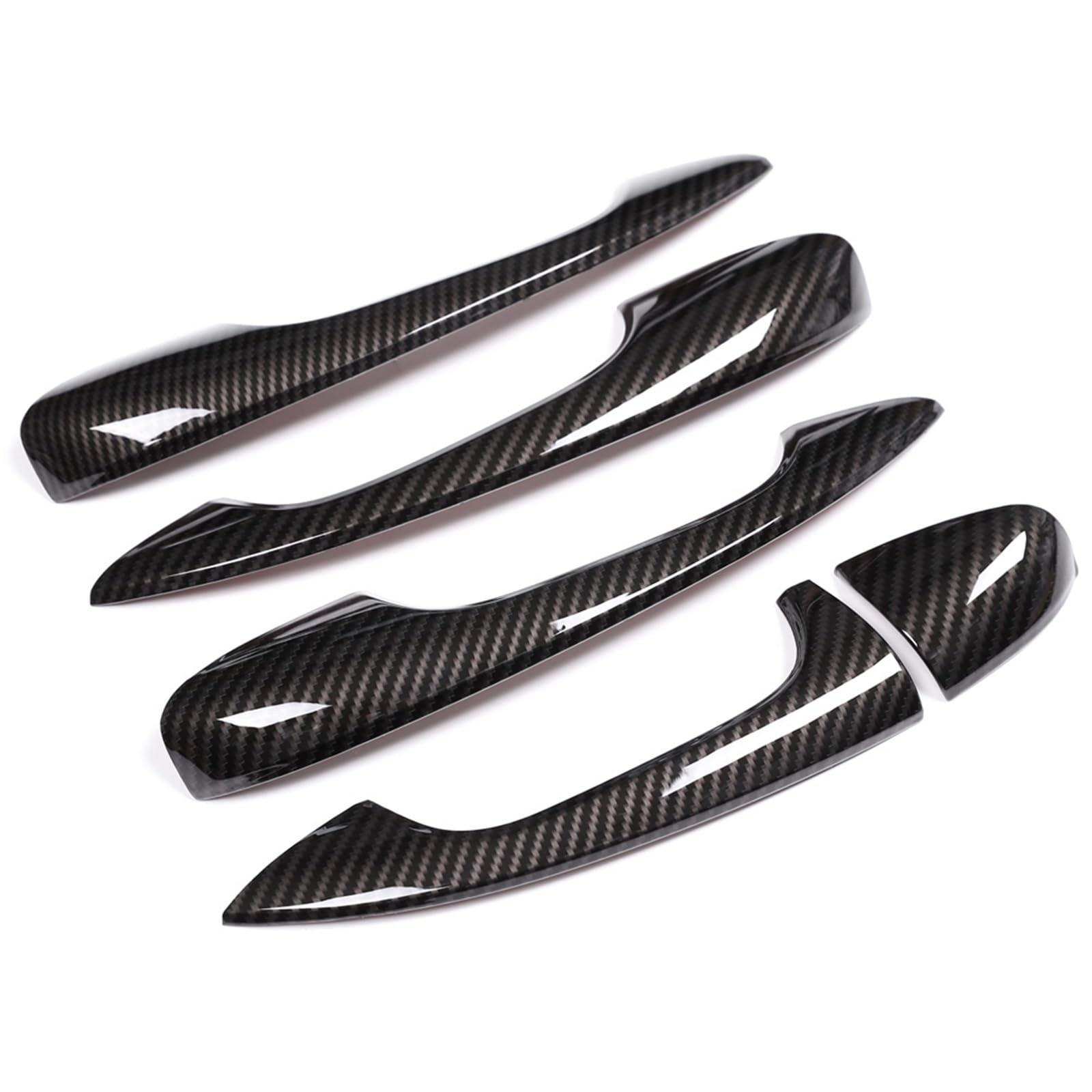 TGUQANM Außentürgriffschale Kompatibel Mit Benz C Für W205 2015 2016 2017 2018 Autotürgriffabdeckung Autozubehör Auto-Außentürgriff-Dekorationsschale(Carbon Fiber) von TGUQANM