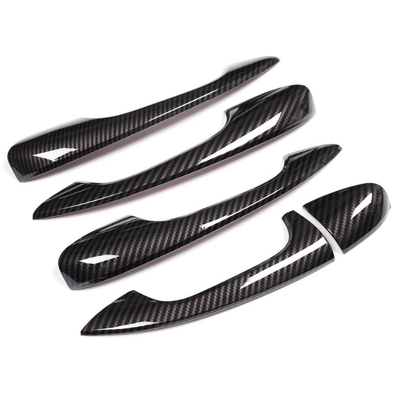 TGUQANM Außentürgriffschale Kompatibel Mit Benz C Für W205 2015 2016 2017 2018 Autotürgriffabdeckung Autozubehör Auto-Außentürgriff-Dekorationsschale(Carbon Fiber) von TGUQANM