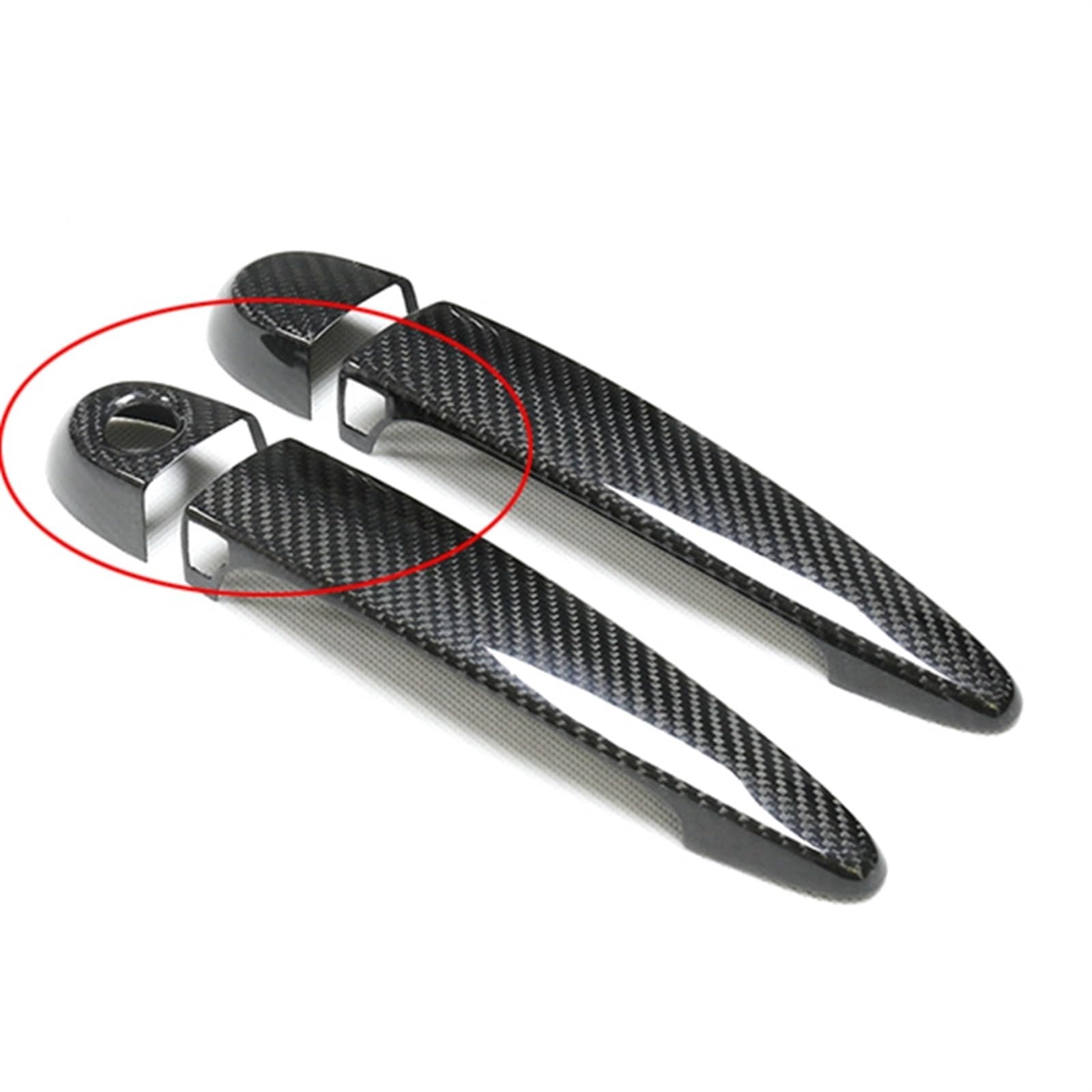 TGUQANM Außentürgriffschale Kompatibel Mit Für 1 E82 E87 E88 F20 F21 2007 2008 2009 2010 2011 2012 2013 2014 2015 Auto-Außentürgriff-Dekorationsschale(2D with Sensor) von TGUQANM