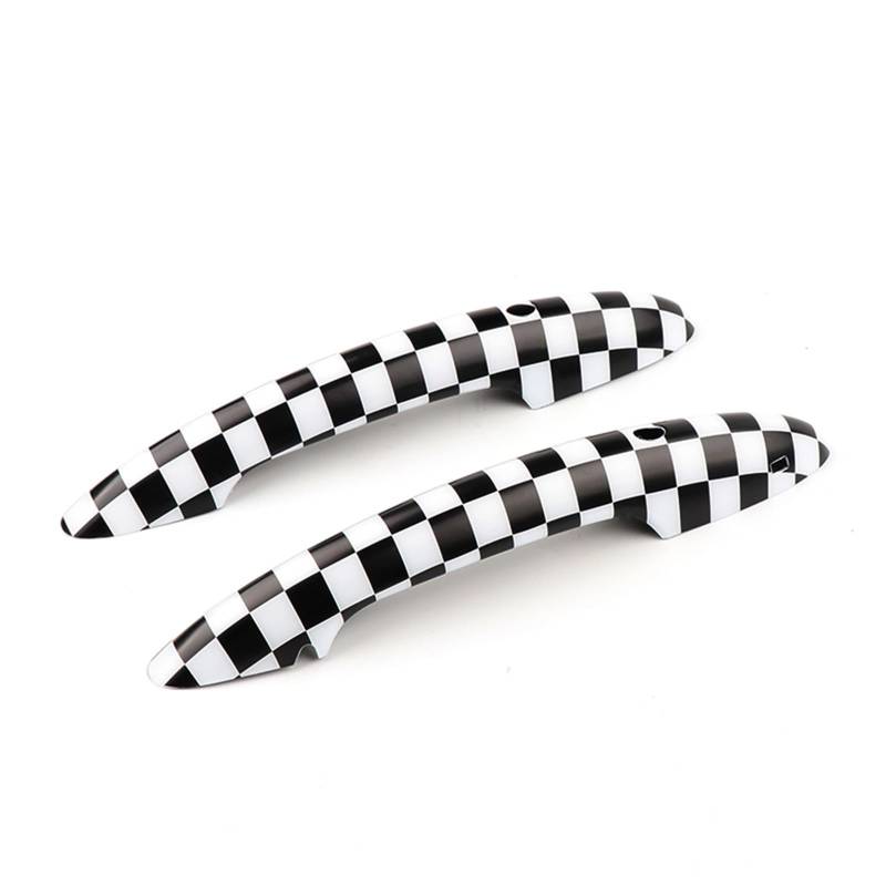 TGUQANM Außentürgriffschale Kompatibel Mit Mini Für Cooper F54 F55 F56 F57 Für F60 Auto-Außenzubehör Auto-Außentürgriff-Dekorationsschale(Checker) von TGUQANM