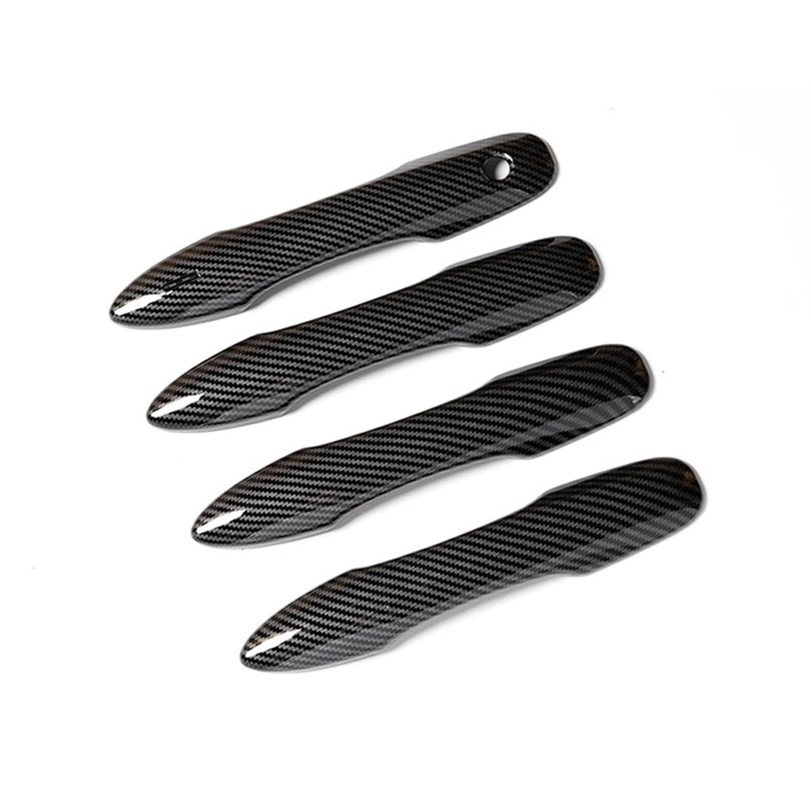 TGUQANM Außentürgriffschale Kompatibel Mit Toyota Für Camry XV70 2018 2019 2020 2021 2022 2023 Autozubehör Auto Außentürgriff Dekorationsschale(Carbon Fiber) von TGUQANM