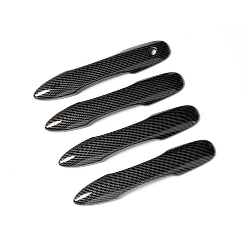 TGUQANM Außentürgriffschale Kompatibel Mit Toyota Für Camry XV70 2018 2019 2020 2021 2022 2023 Autozubehör Auto Außentürgriff Dekorationsschale(Carbon Fiber) von TGUQANM