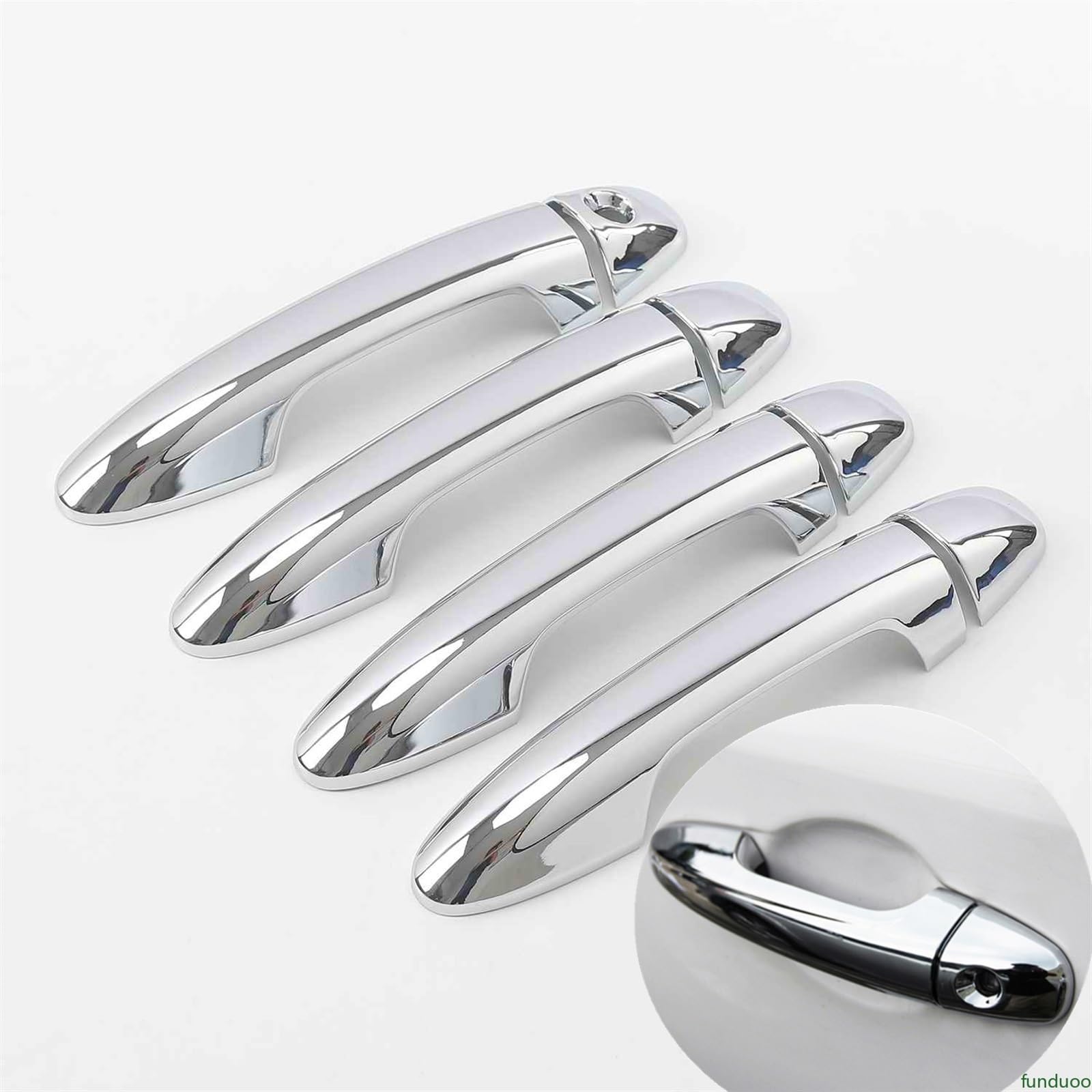 TGUQANM Außentürgriffschale Kompatibel Mit Toyota Für Yaris Für Vios XP150 Facelift 2019 2020 2021 2022 2023 Autozubehör Auto Außentürgriff Dekorationsschale(Handle no sensor) von TGUQANM