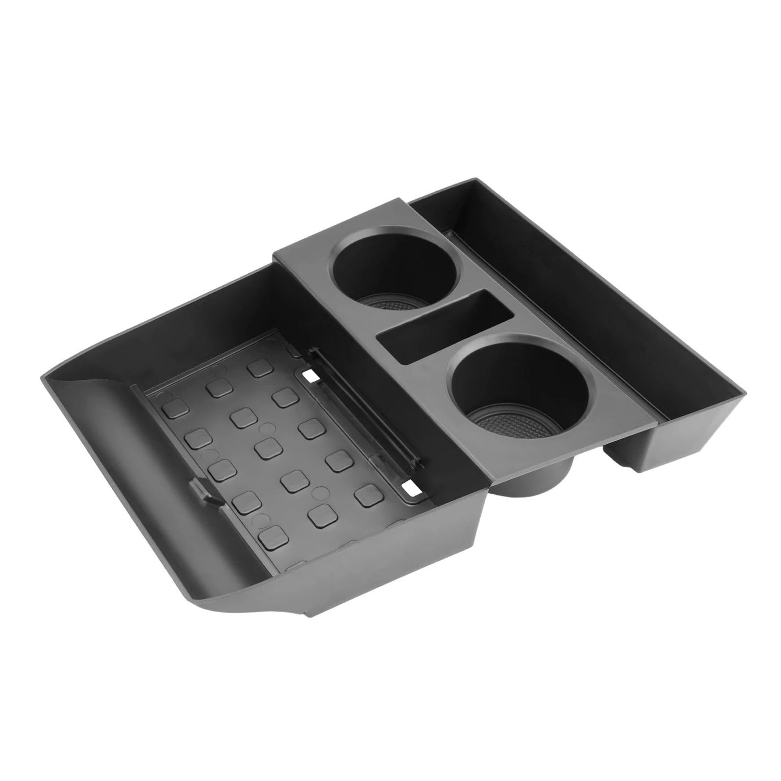 TGUQANM Auto Armlehne Tray Kompatibel Mit Hyundai Für Santafe 2024 Auto Mittelarmlehne Aufbewahrungsbox Autoinnenausstattung(Box Black) von TGUQANM