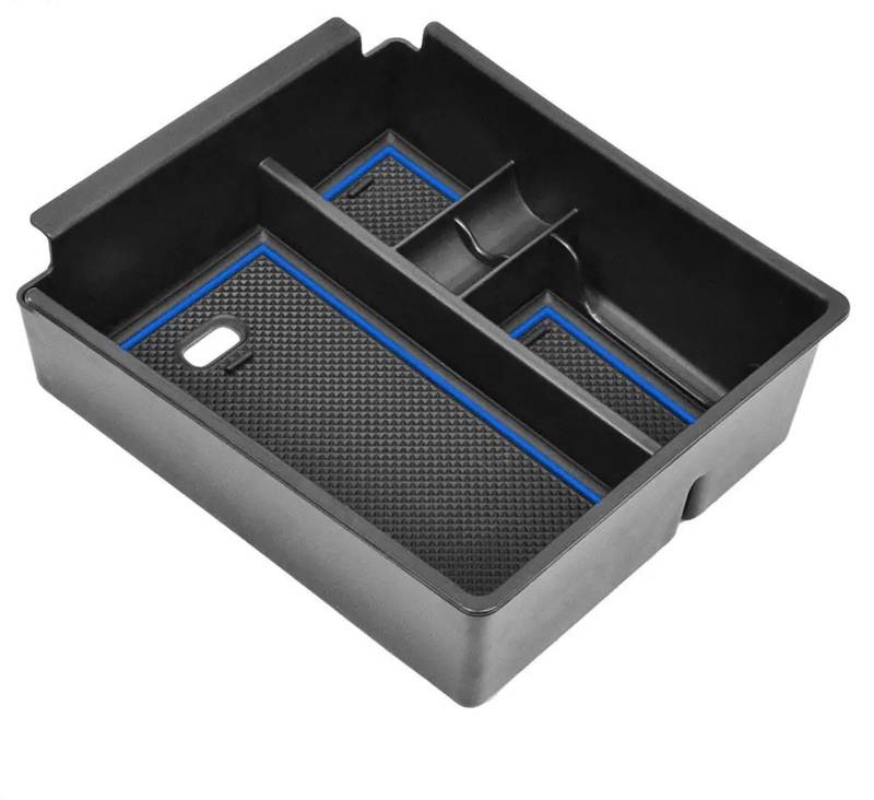 TGUQANM Auto Armlehne Tray Kompatibel Mit Hyundai Für Tucson 2022 Auto Mittelarmlehne Aufbewahrungsbox Container Kfz-Innenausstattung(Blue) von TGUQANM