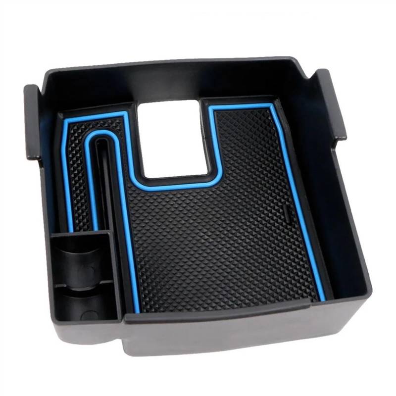 TGUQANM Auto Armlehne Tray Kompatibel Mit Toyota Für Corolla E210 2019 2020 2021 Auto-Zentralsteuerung Armlehne Aufbewahrungsbox Innenausstattung(Blue) von TGUQANM