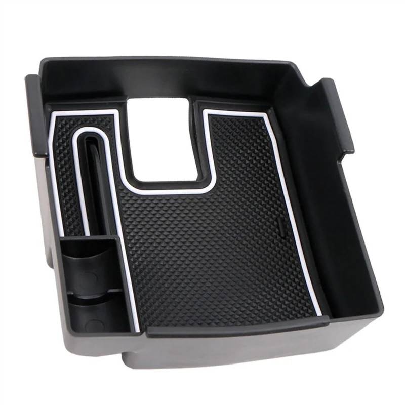 TGUQANM Auto Armlehne Tray Kompatibel Mit Toyota Für Corolla E210 2019 2020 2021 Auto-Zentralsteuerung Armlehne Aufbewahrungsbox Innenausstattung(White) von TGUQANM