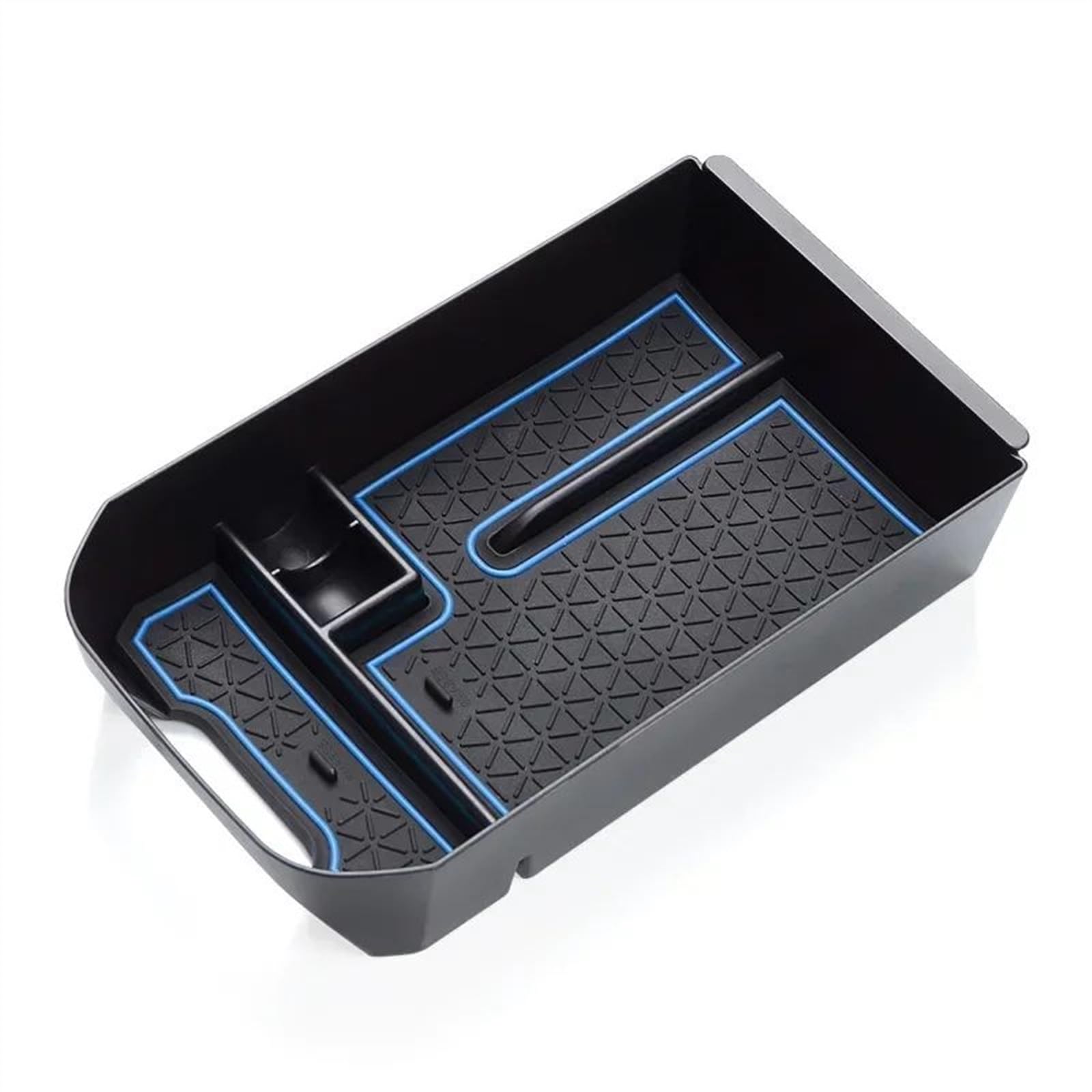 TGUQANM Auto Armlehne Tray Kompatibel Mit Toyota Für RAV4 2019 2020 2021 2022 2023 Auto-Mittelarmlehnen-Aufbewahrungsbox Auto-Innenausstattung(Blue) von TGUQANM