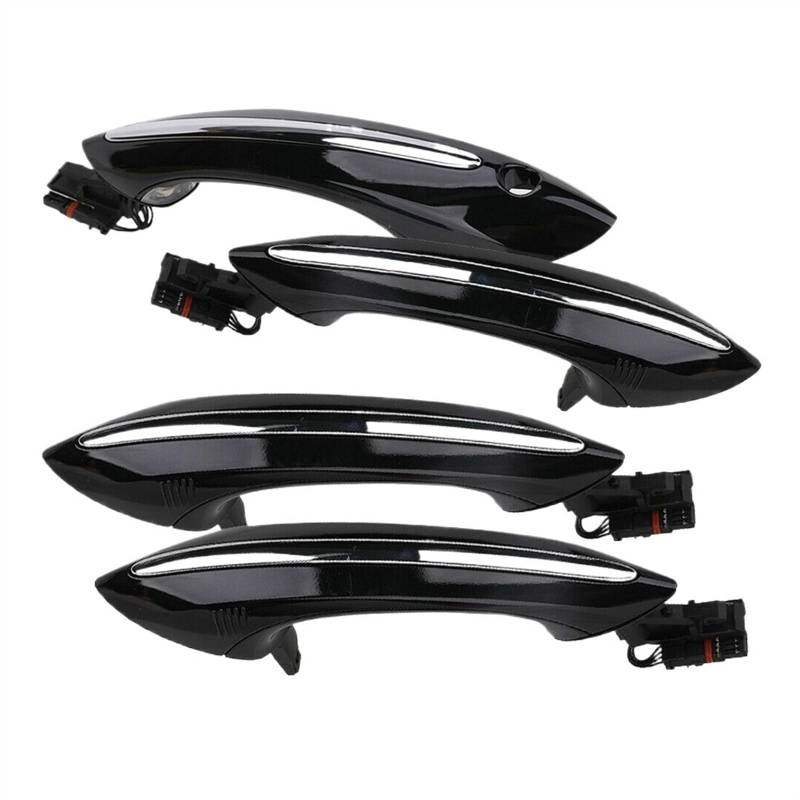 TGUQANM Auto-Außentürgriff Kompatibel Mit Für 5 6 7 Serie 530 640 740 F07 F10 F11 F06 F12 F13 F01 F02 Auto-Außentürgriff-Set Mit Licht, 4-teilig von TGUQANM