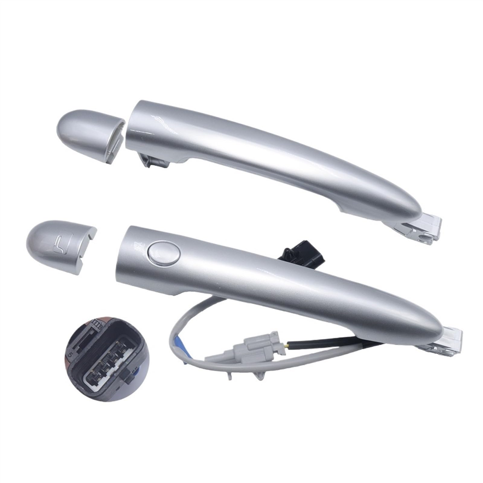 TGUQANM Auto-Außentürgriff Kompatibel Mit Für Koleos 80611-JZ00 80640-JY01B 80647-JY01A Auto-Innentürgriff Autoteile Ersatz(Set) von TGUQANM