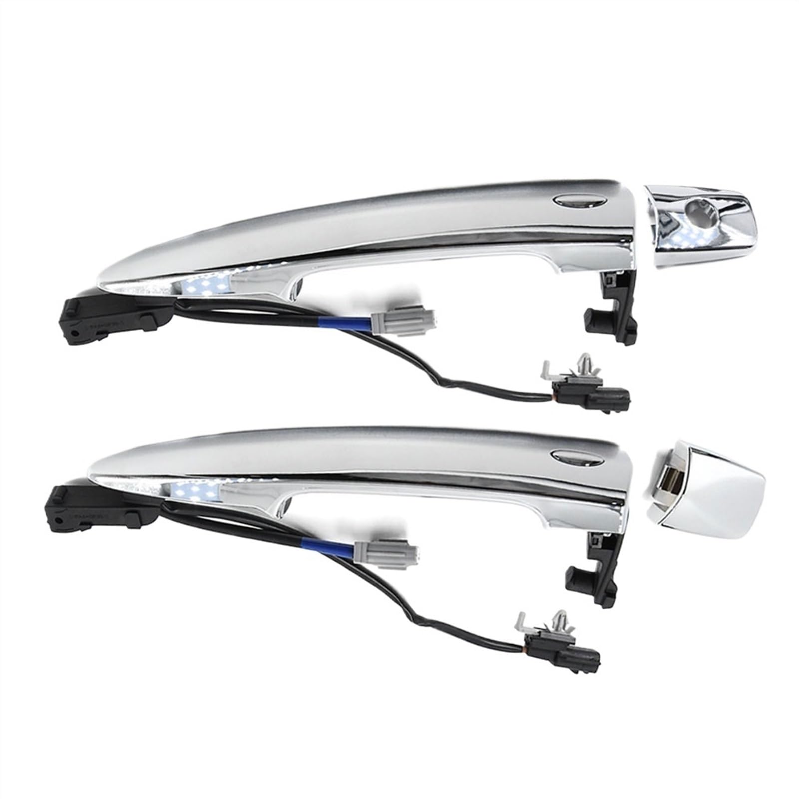TGUQANM Auto-Außentürgriff Kompatibel Mit Nissan Für Leaf S 2013 2014 2015 2016 2017 Auto Vorne Links Rechts Chrom Außentürgriffe 806469N00A 806451AA0A(Left and Right) von TGUQANM