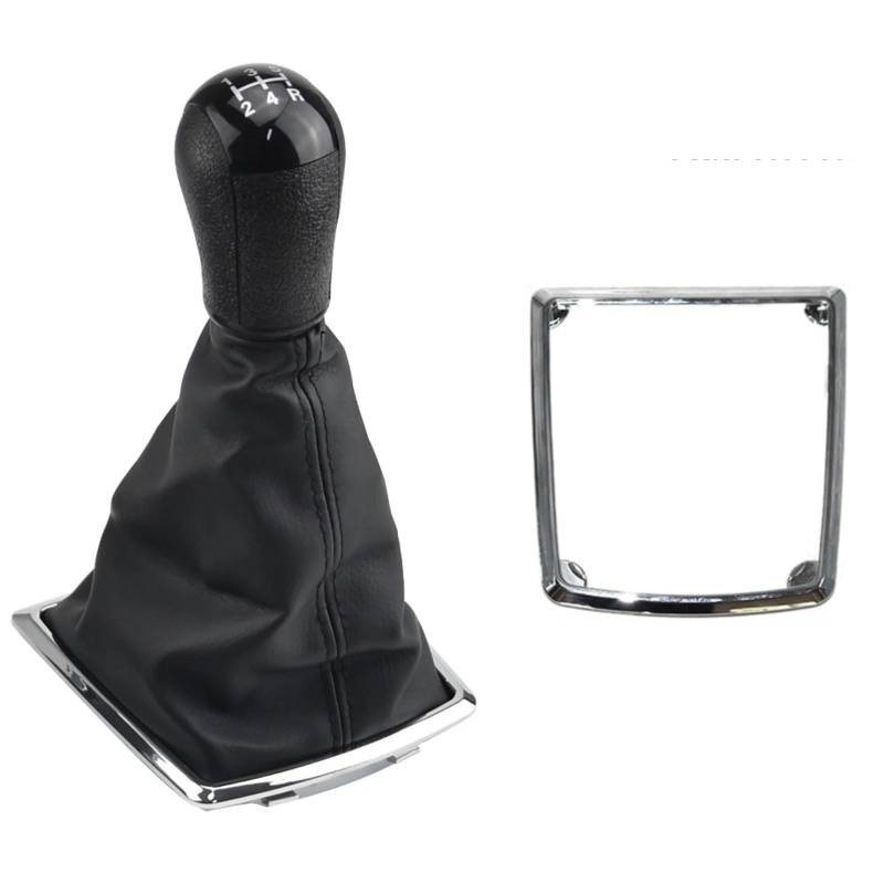 TGUQANM Auto-Schaltknäufe Kompatibel Mit Ford Für Focus 2 MK2 2005 2006 2007 2008 2009 2010 2011 Schaltknaufabdeckung 5/6-Gang-Automatikschalthebel(Black 5 Speed B) von TGUQANM