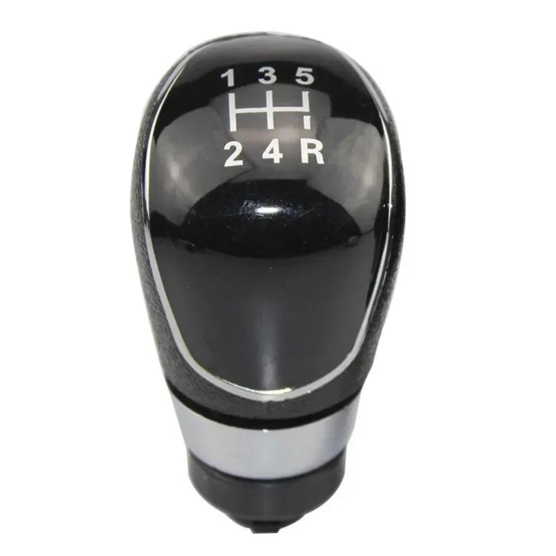 TGUQANM Auto-Schaltknäufe Kompatibel Mit Ford Für Focus 2 MK2 2006 2007 2008 2009 2010 2011 5/6 Für Geschwindigkeit Auto Schaltknauf Stick Kopf Hebel Griff Gangschaltung Kopf(5 Speed Black) von TGUQANM