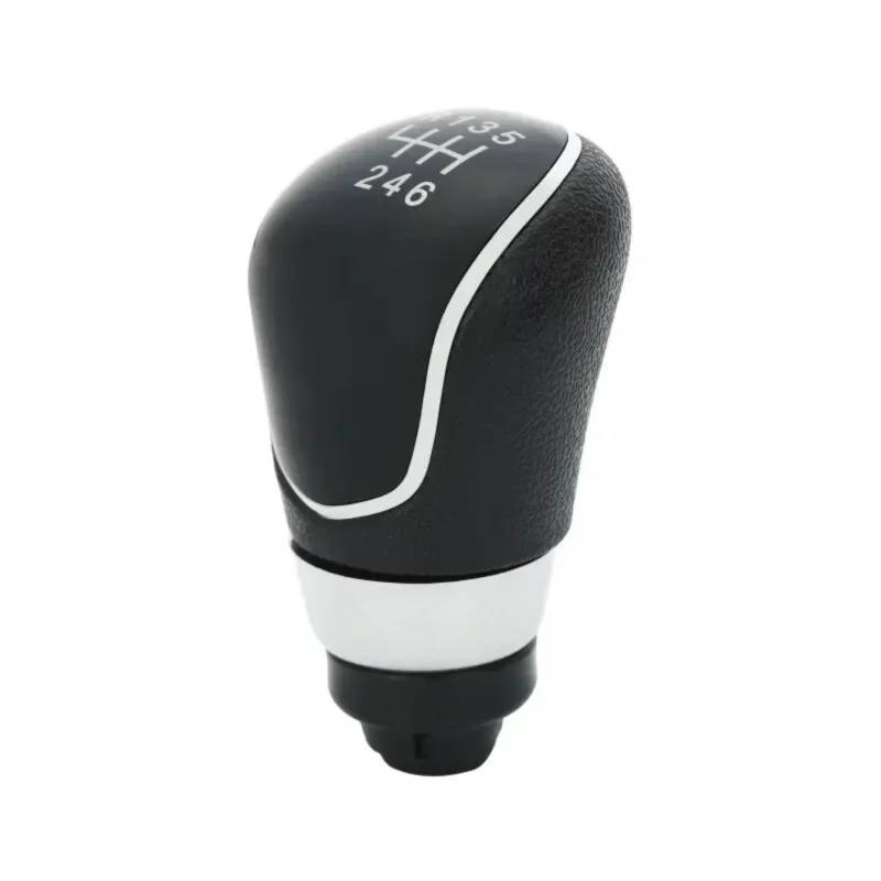 TGUQANM Auto-Schaltknäufe Kompatibel Mit Ford Für Mondeo MK4 2007 2008 2009 2010 2011 2012 2013 5/6 Für Geschwindigkeit Auto Schaltknauf Stick Kopf Hebel Griff Zubehör(Black 6 Speed) von TGUQANM