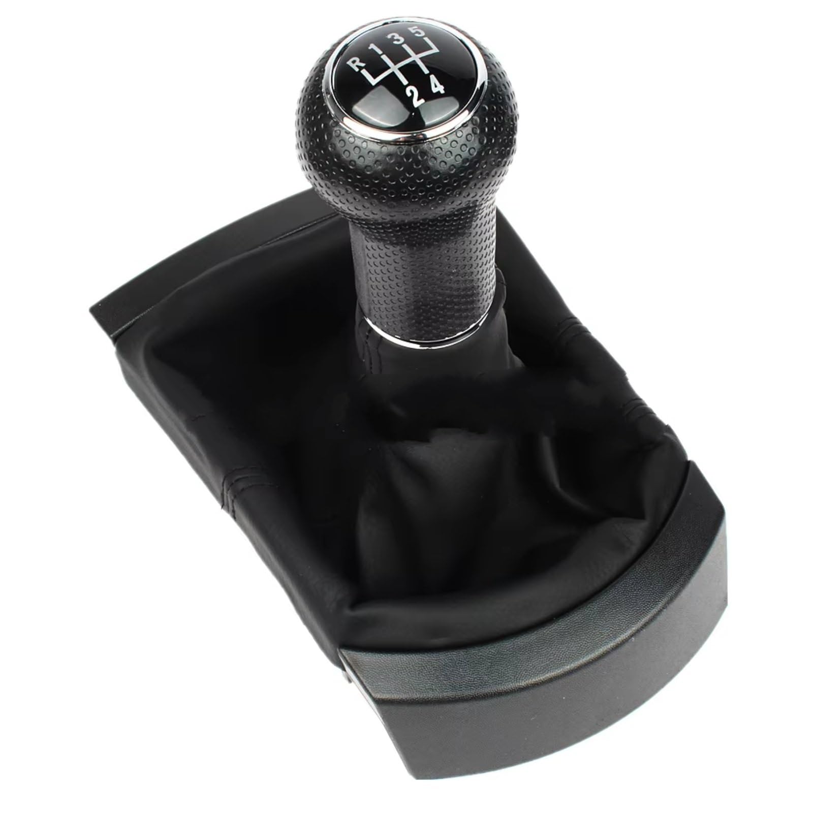 TGUQANM Auto-Schaltknäufe Kompatibel Mit Seat Für Ibiza 2002 2003 2004 2005 2006 2007 2008 2009 2010 Auto-Styling 5 6 Für Gang-Schalthebel-Schaltknauf Auto-Universal-Knopf(Black,5Speed) von TGUQANM