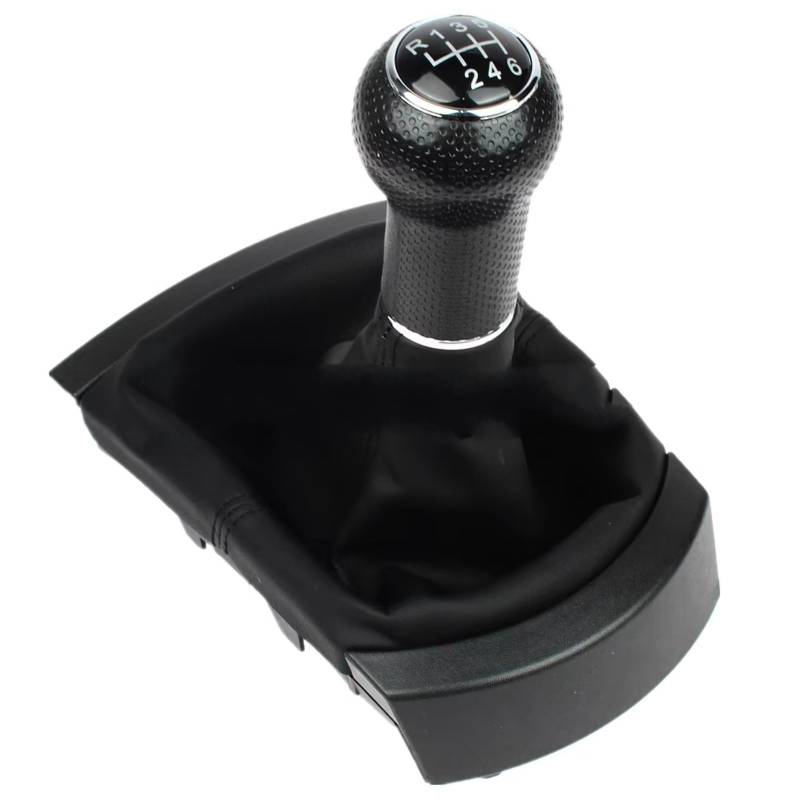 TGUQANM Auto-Schaltknäufe Kompatibel Mit Seat Für Ibiza 2002 2003 2004 2005 2006 2007 2008 2009 2010 Auto-Styling 5 6 Für Gang-Schalthebel-Schaltknauf Auto-Universal-Knopf(Black,6Speed) von TGUQANM