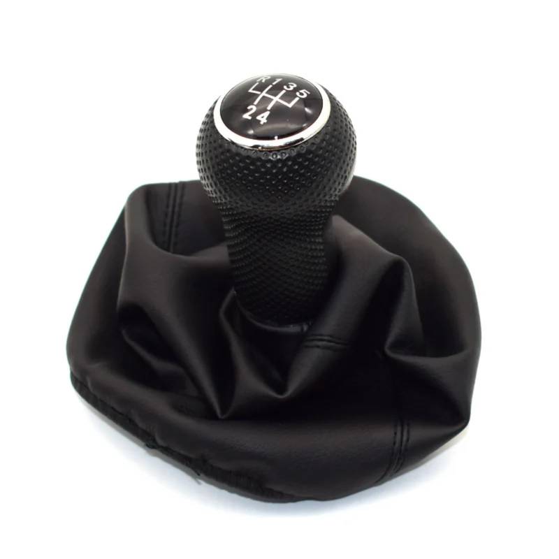 TGUQANM Auto-Schaltknäufe Kompatibel Mit Seat Für Ibiza 2002 2003 2004 2005 2006 2007 2008 2009 2010 Auto-Styling 5 Für Gang-Schalthebel Schaltknauf Auto-Getriebehebel(Black 5-Speed) von TGUQANM